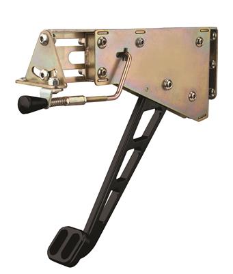 Lokar Midnight Series Under-the-Dash Foot Operated Emergency Brakes - XEFB9003