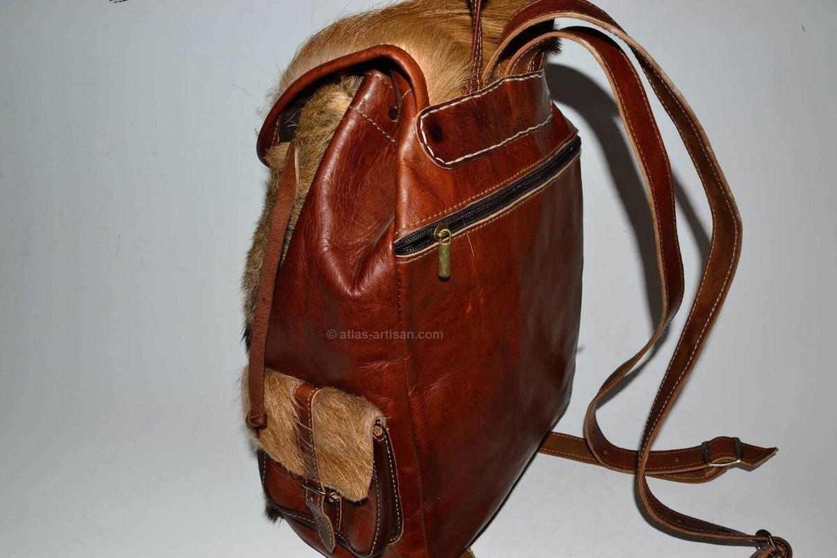 Leather Backpack Goat
